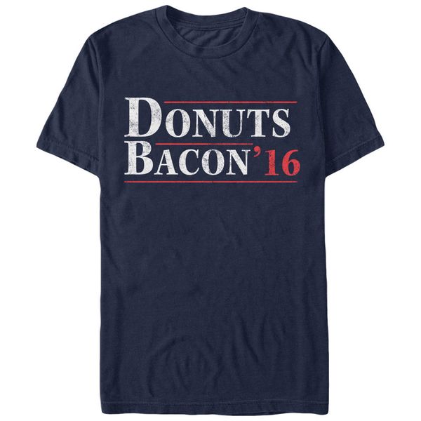 

2019 fashion 100% cotton t shirt donuts and bacon 2016 mens graphic t shirt tee shirt