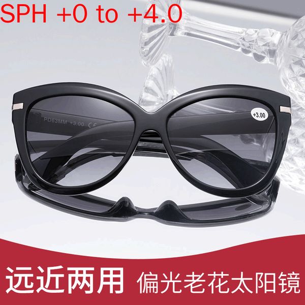 

sunglasses fashion women cat bifocal reading sun glasses men presbyopia eyeglasses 2021 outdoor diopter 1.0 to 4.0 nx, White;black