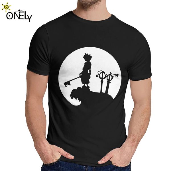 

шею kingdom hearts сора final fantasy тенниска сумасшедшая мужской soft top tee дизайн для унисекс