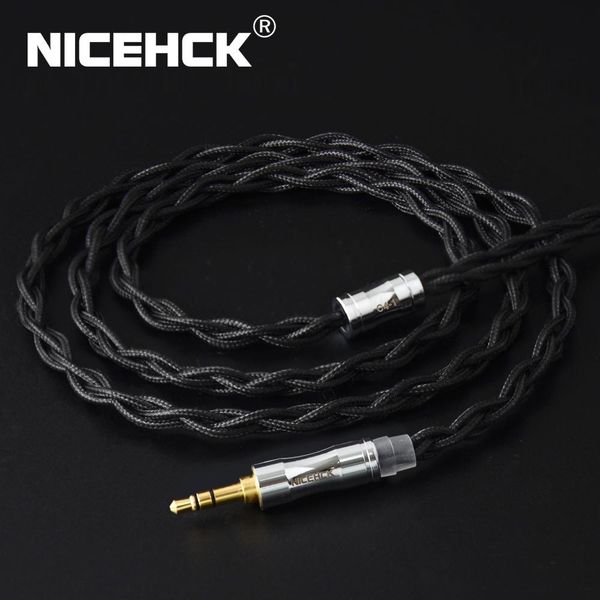 

arphone accessories nicehck c4-1 cable 6n single crystal copper upocc silver plated 3.5/2.5/4.4mm mmcx/2pin/qdc/nx7 for kxxs kanas tfz f3...