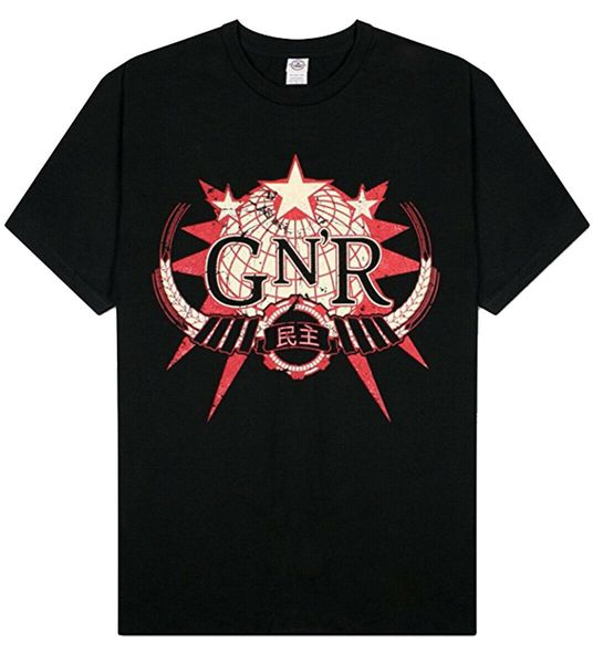 

guns n roses men globe logo short sleeve t shirt