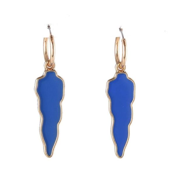 

new fashion candy color enamel earring with alloy for girl for women, Silver