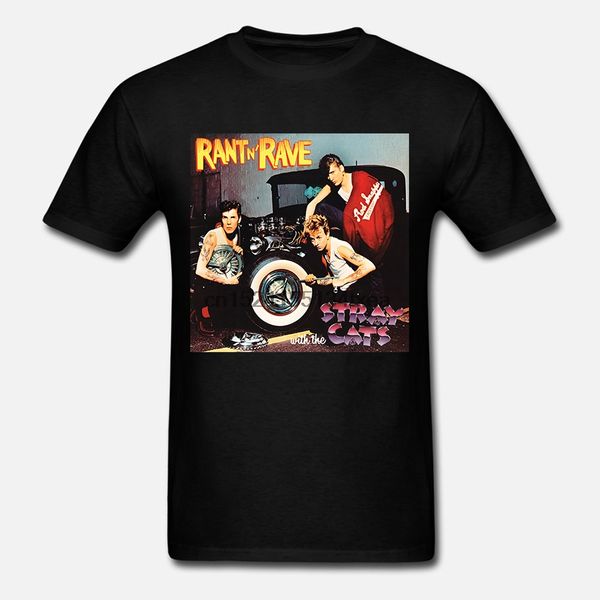 

men t shirt rant n rave with the stray cats t shirt funny t-shirt novelty tshirt women