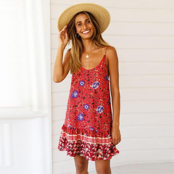 

beach dress party floral dress ladies loose printing jumpsuit clothing designer women dresses strapless, Black;gray