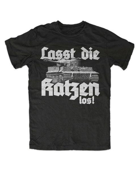 

let the cats go 2 t-shirt black, cat, танк, тигр panzer, тайгер мужские топы 2019 лето новый стиль высокого качества создатель рубашку