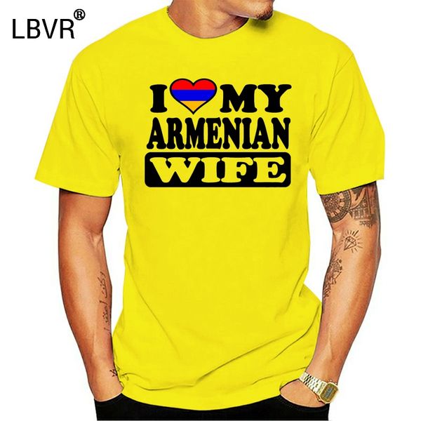 

mens funny cool novelty armenian wife armenia flag joke slogan t shirts gifts quality t shirts men printing short sleeve o neck