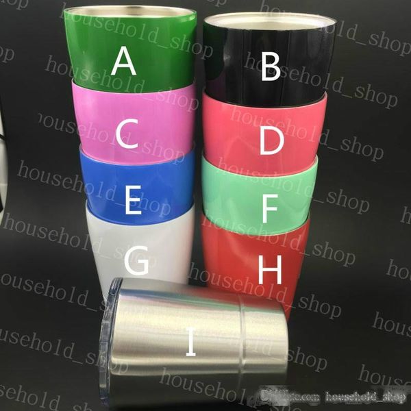 

9oz kids cup wine mugs stemless wine glass cups 9 colors with transparent straw lid stainless steel drinkware insulated mug