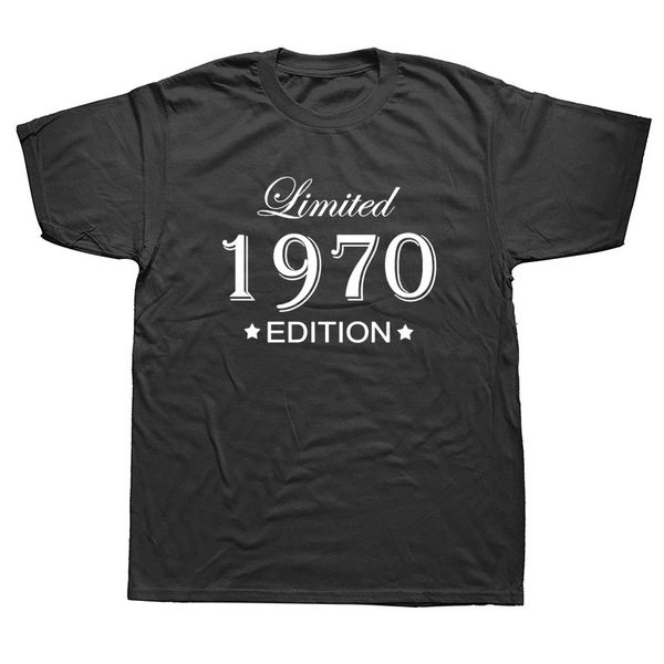 

funny summer style limited edition 1970 t shirts men funny birthday short sleeve o neck cotton man made in 1970 t-shirt