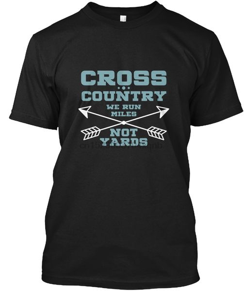 

men t shirt we run miles not yards - cross country women tshirt