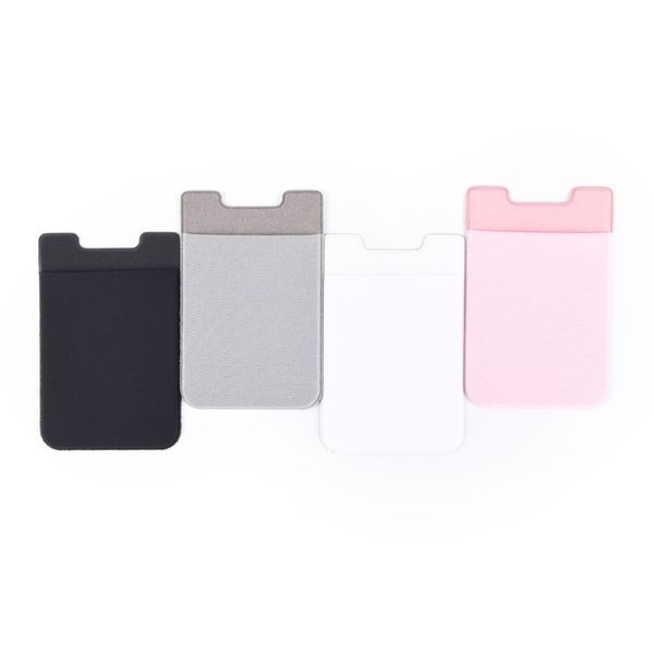 

lycra mobile phone wallet credit id card holder pocket adhesive sticker case for iphone 5 6 6s 7 plus samsung