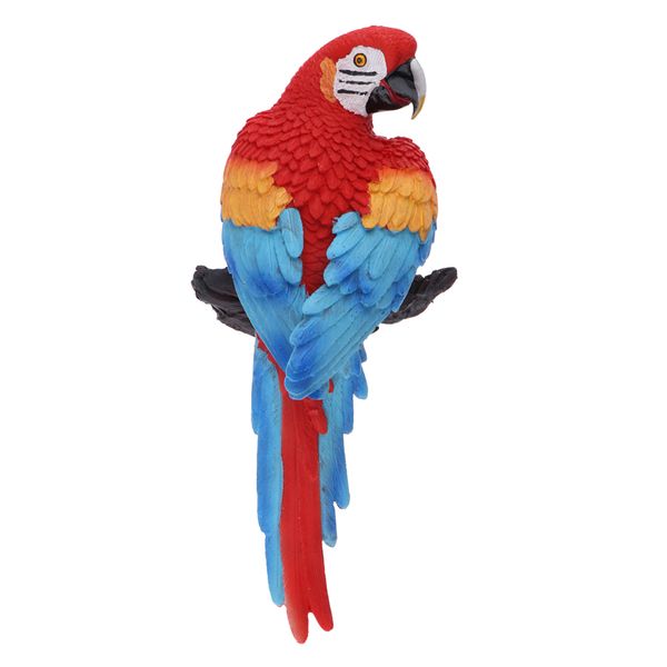 

collectible animal figurine statue colorful parrot for home garden lawn yard