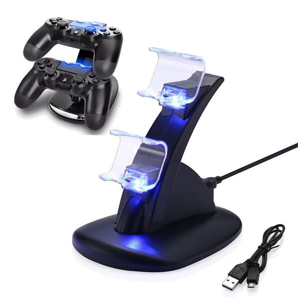 

новый контроллер ps4 зарядное устройство playstation ps4 pro controller charger для зарядки док-станция stand dual usb fast charging station