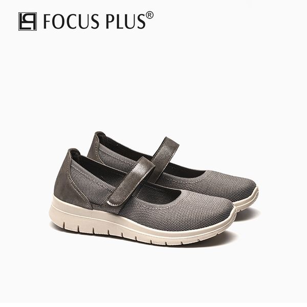 

focusplus autumn women's woven flat boat shoes comfortable sports and leisure walking shoes women's d114, Black