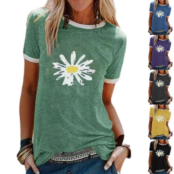 

women's t-shirt womens tshirt fashion print summer tees cotton casual t shirt harajuku o-neck short sleeve loose, White