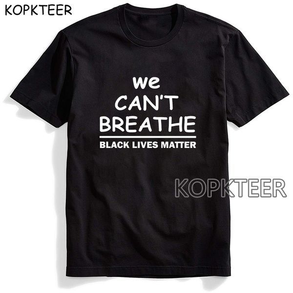 

hot sale i cant breathe black lives matter печать тенниску graphic tees top streetwear punk tshirt одежды casual men смешно 2020