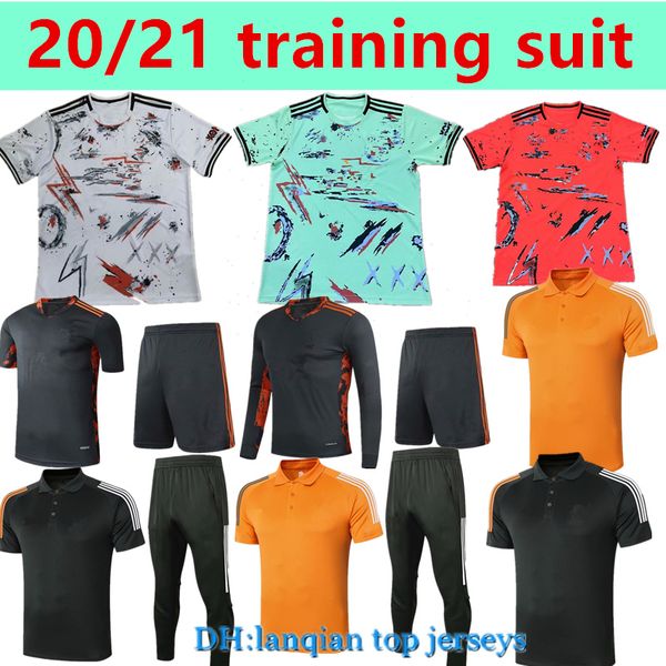 

training suit 20 21 rashford pogba fernandes manchester soccer united jersey 2020 2021 man greenwood utd football shirttraining suit, Black;yellow