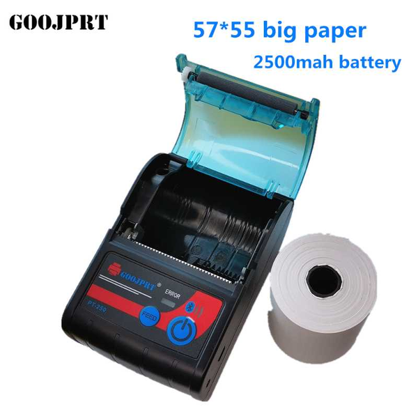 

printers portable mini 58mm bluetooth thermal receipt ticket 57 50 paper printer for mobile phone bill machine shop store
