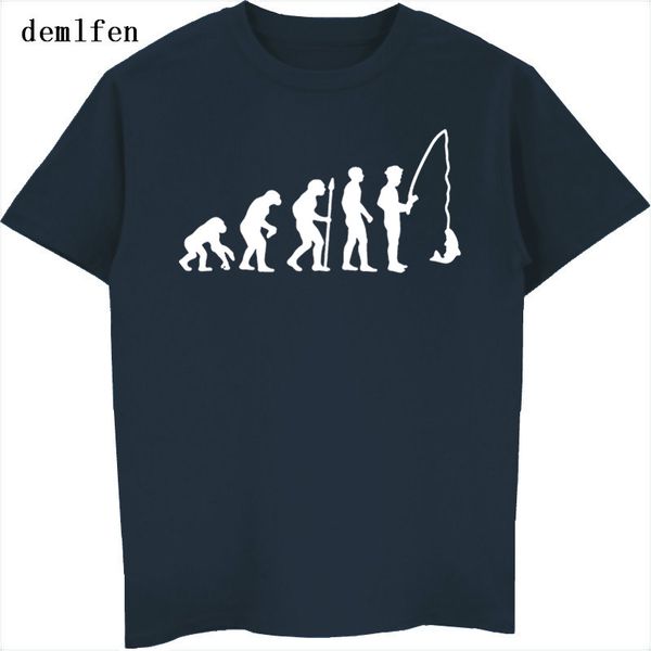 

summer brand men's t-shirts fashion evolution fish t shirts casual short sleeve cotton t-shirt male novelty fitness tees