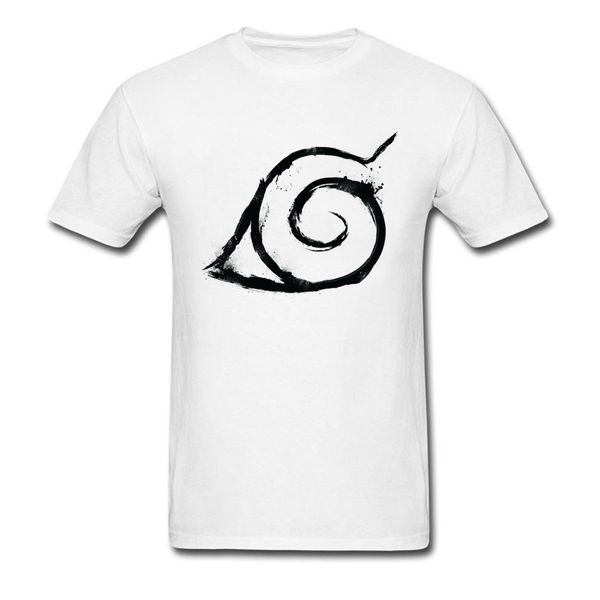 

naruto ninja logo home симпатичные футболки 100% хлопок anime o-образным вырезом мужчины верхняя майка день рождения одежда мужская тенниска
