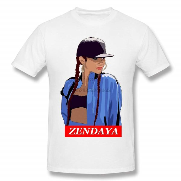 

cool zendaya men's short-sleeved standard t-shirt white