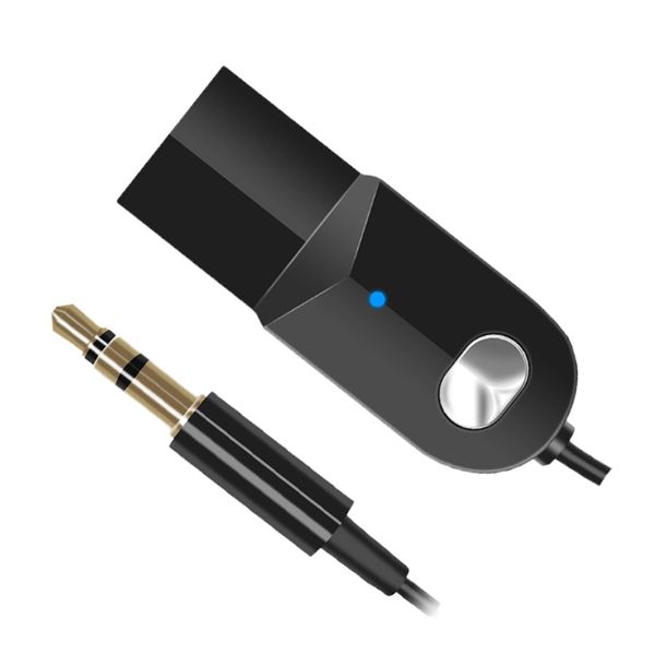 

bluetooth car kit wireless audio receiver 3.5mm jack aux adapter usb power handsfor accessories