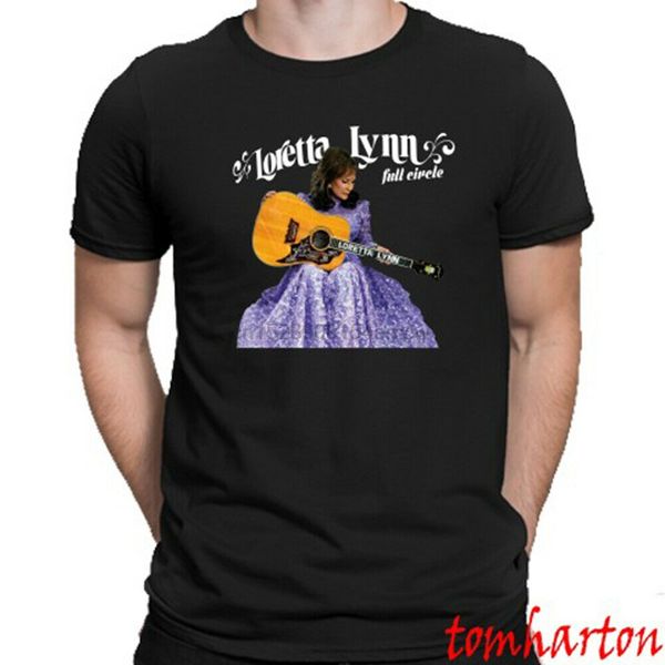 

loretta lynn full circle men's black t-shirt size s to 3xl
