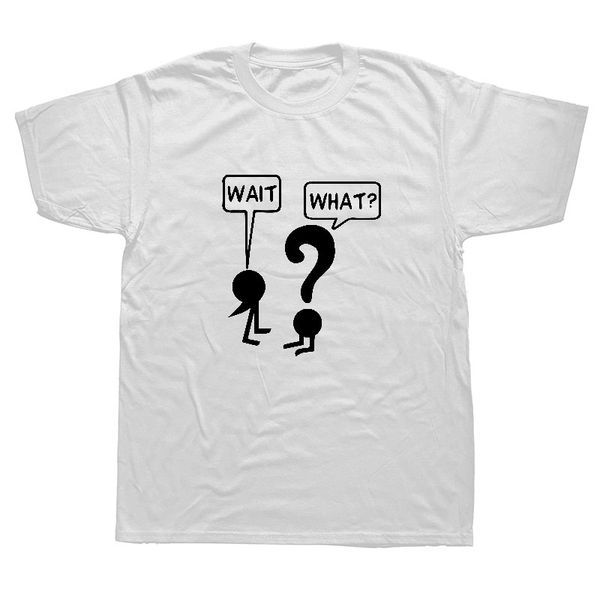 

что на земле подождите что comma question mark пунктуация смешной summer new футболка мужская с коротким рукавом hip hop футболки