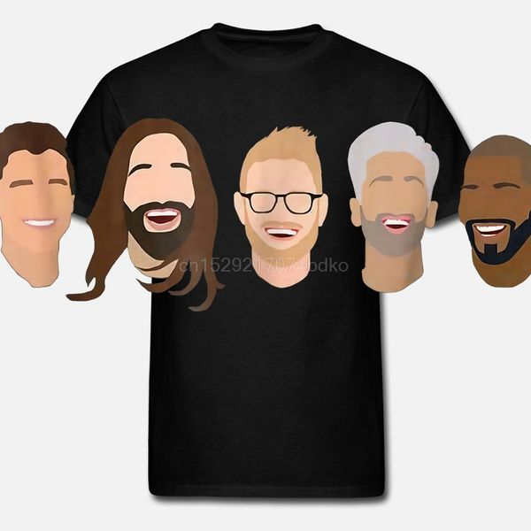 

queer no eye guys gay pride 2018 gift for gay printed short sleeve t-shirt black