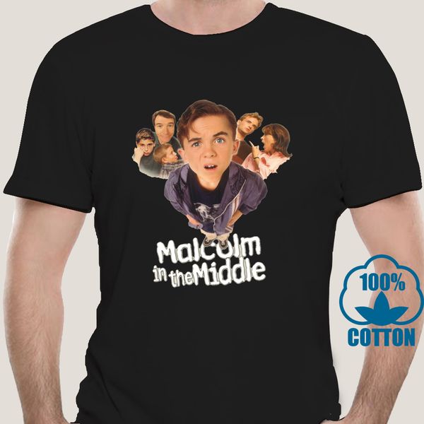 

2437a men tshirt malcolm in the middle t shirt printed t-shirt tees top