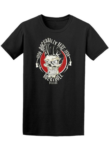 

rockabilly череп fest 1956 мужские tee