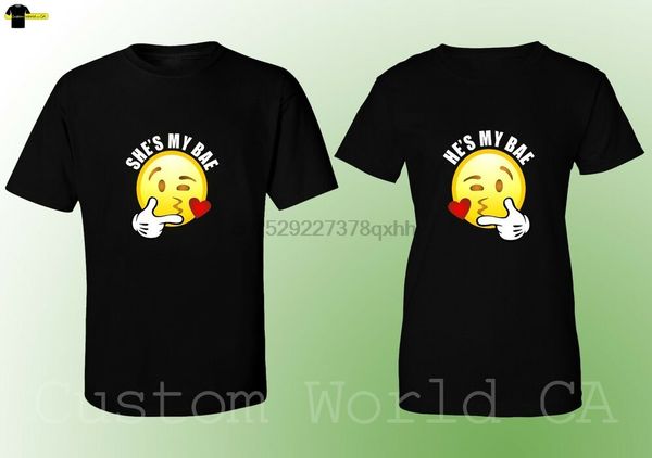 

пара футболки matching - она my bae он мой bae - его и hers новый дизайн