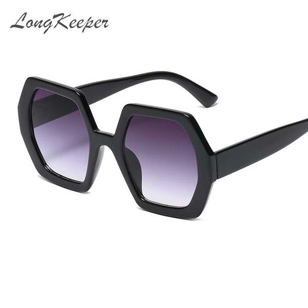 

longkeeper fashion polygonal sunglasses women sun glasses personality ladies eyewears uv400 goggles okulary, White;black