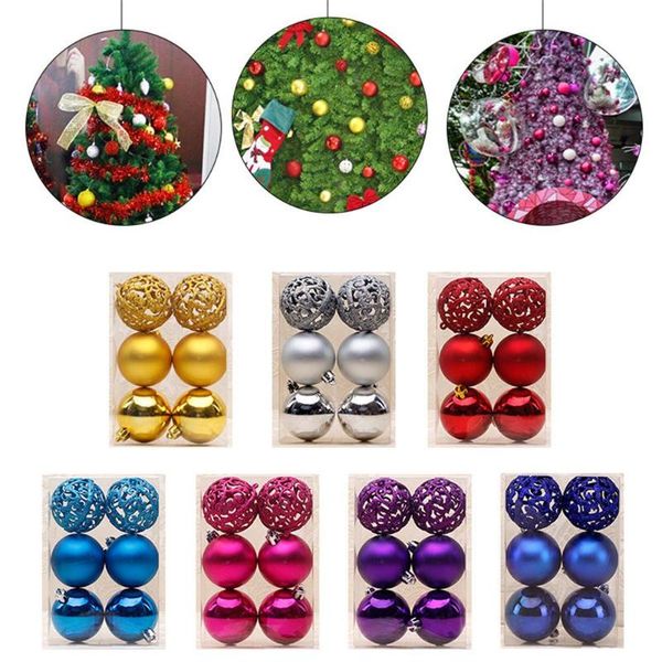 

christmas baubles balls 6 cm hollow out christmas tree decor glitter accessories for tree ornaments