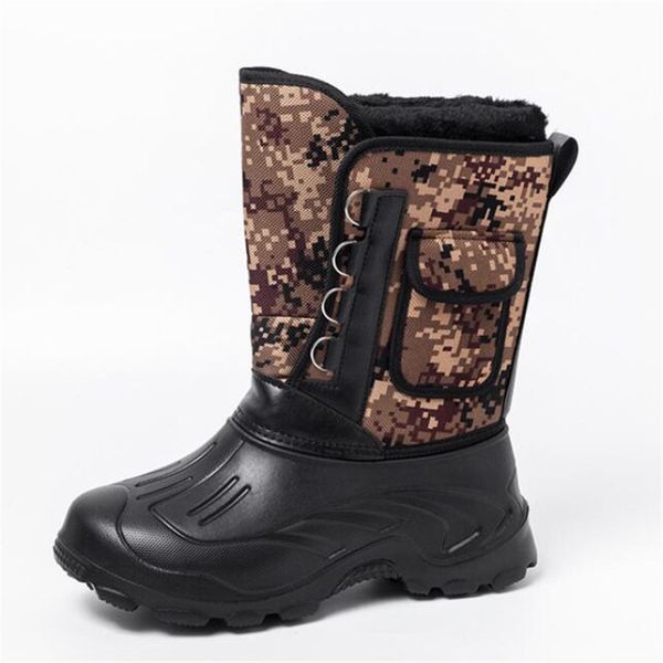 

boots high-men's combat desert tactics outdoor hiking sneakers shoes fashion casual winter snow 39-45, Black