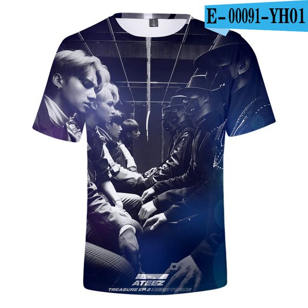 

kpop ateez men ateez member printed brand 3d print shirts anime kawaii plus size men clothing