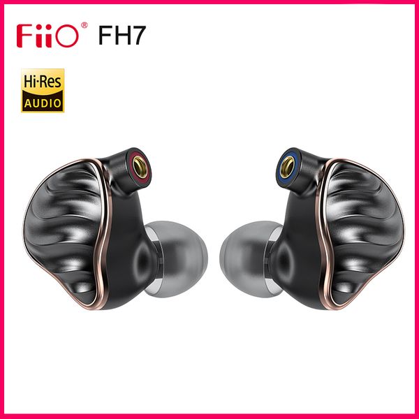 

fiio fh7 hifi audio hi-res beryllium pvd 5driver (4 knowles ba + 1dd) hybrid earphone with mmcx detachable cable
