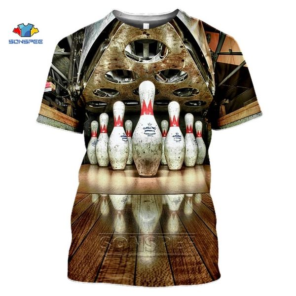 

popular sports bowling 3d style 3d print shirts funny funny humor men clothing
