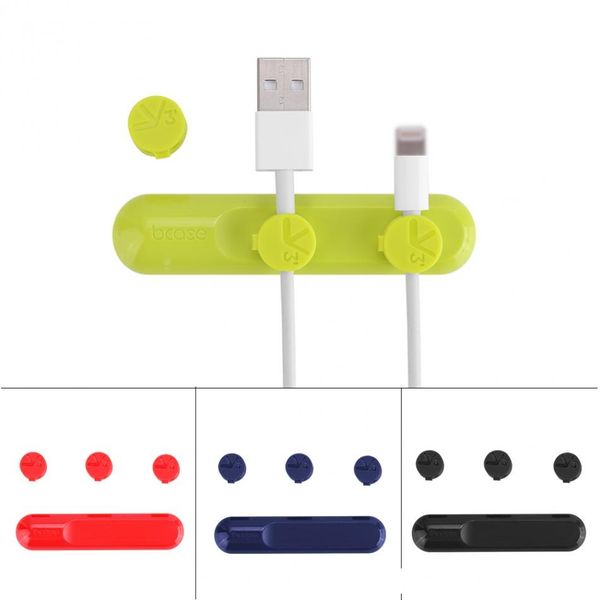 

bcase magnet cable winder wire organizer cord for iphone samsung huawei earphone holder usb charging line deskclips
