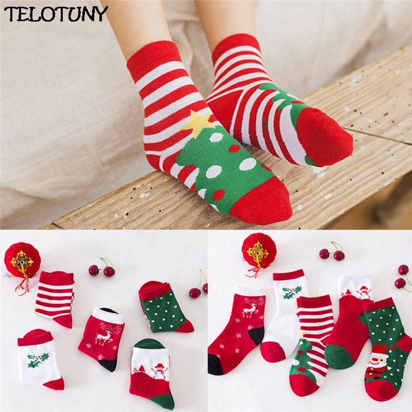 

telotuny 2020 fashion 5 pair cute baby kids christmas casual socks cute socks zy20, Pink;yellow