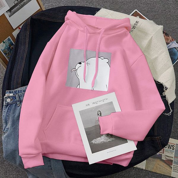 

oversized women sweatshirts kangaroo pocket clothes spring casual vintage pullovers hoodies ulzzang pure sweatshirt, Black