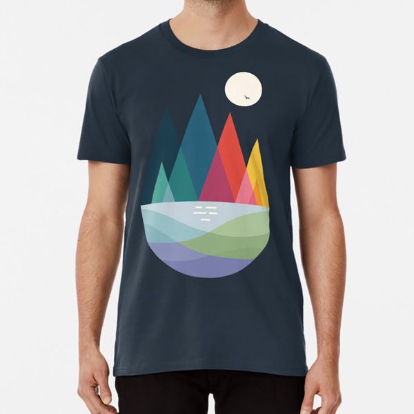 

somewhere t shirt landscape dream rainbow geometric