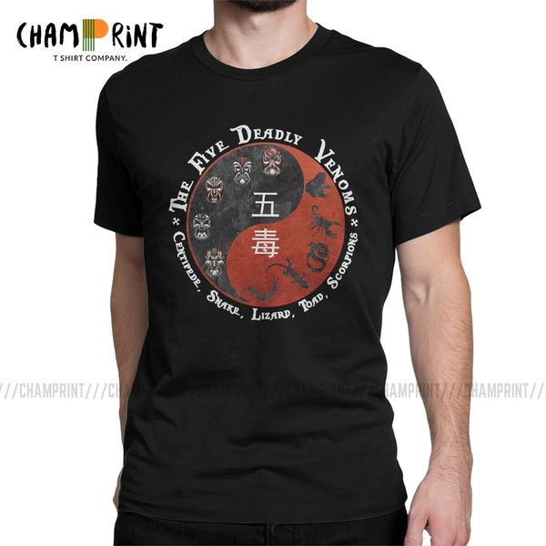 

the five deadly venoms t shirts men's 100% cotton funny t-shirt crewneck tees short sleeve clothes birthday present