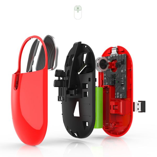 

4 colors wireless bluetooth mouse dual-mode deskcomputer notebook easy to use office home silent mouse