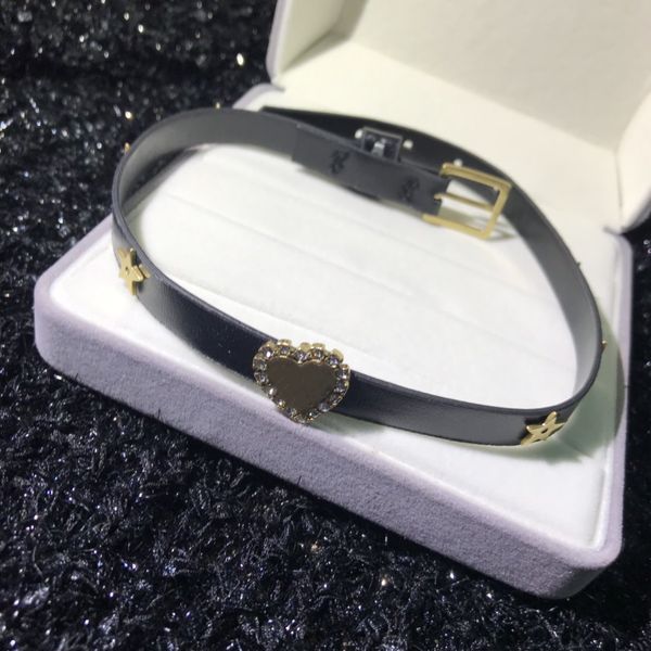 

vintage style fashion collar leather collar letter star stick neck necklace adjustable size diamond necklace fashion jewelry, Golden;silver