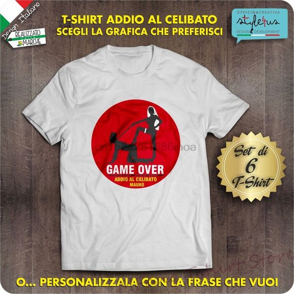 

set of 6 for bachelor party for man t-shirt men funny print women tee casual o-neck tshirts