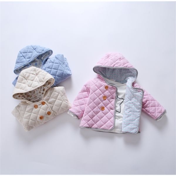 

coat casual kid jacket clothes hooded baby wadded cotton warm for autumn and winter children clothing c0924, Blue;gray