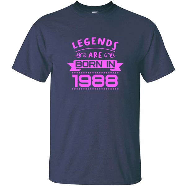 

funny printing legends are born in 1988 t shirt man cute comics female classic t-shirts big size 3xl 4xl 5xl