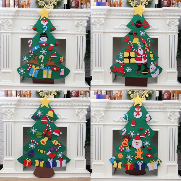 

christmas decoration new oversized pendant accessories diy accessories children's handmade educational diy felt cloth christmas tree pe