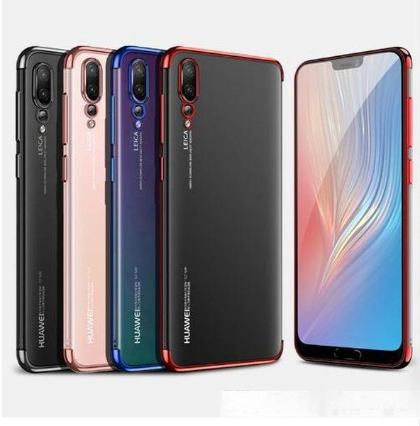 

for huawei p20 lite p20 pro mate 20 10 pro honor 9 lite case transparent plating tpu for huawei p20 lite plus p9 p10