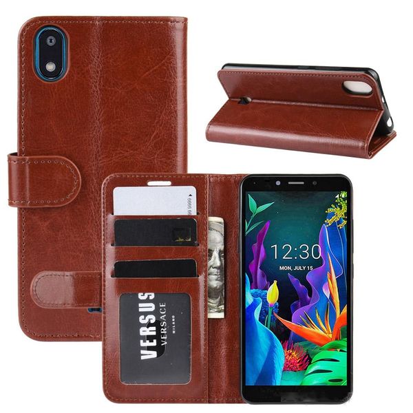 

crazy horse wallet leather phone cases case for lg k20 k30 g8x g8s thinq w30 w10 l-01l stylo 5 k50 k40 2019